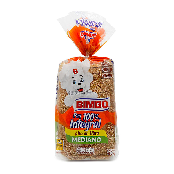 PAN BIMBO 100% INTEGRAL 460G